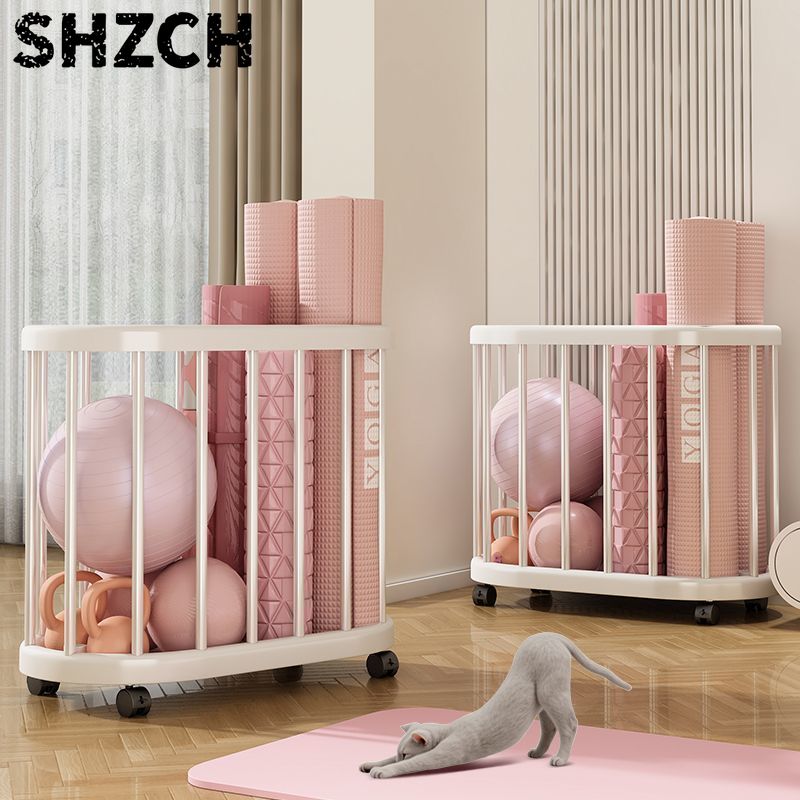 Sports Equipment Cart - Yoga Storage Basket Yoga Mat Storage