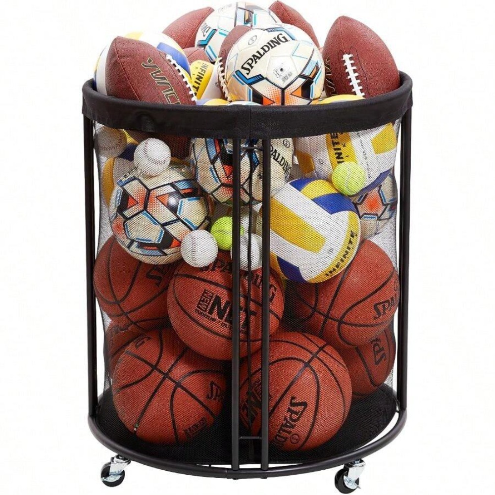 Heavy Duty Ball Storage Bin Ca - Sports Equipment Cart ulasan dan harga