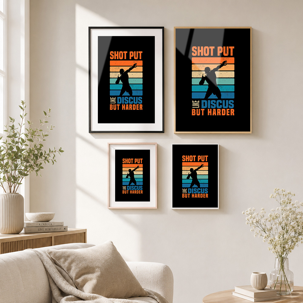 Shot Put Framed Metal Poster P - Shot Put Metal ulasan dan harga